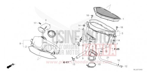 FILTRE A AIR GL1800DAR de 2024